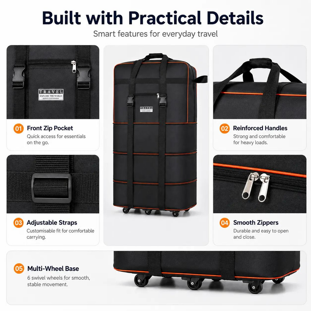Lightweight Travel Foldable Suitcase