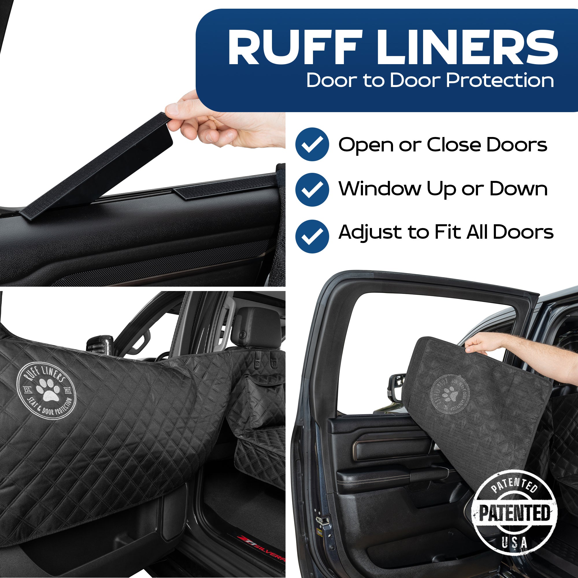 Hard Bottom Backseat Extenders for Dogs with Door Protection